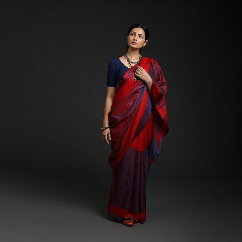 Hosa Aramba Silk - Half Red / Half Blue