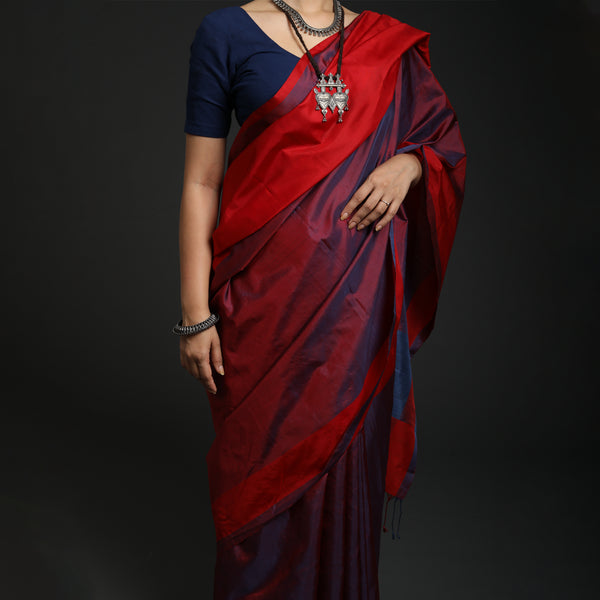 Hosa Aramba Silk - Half Red / Half Blue