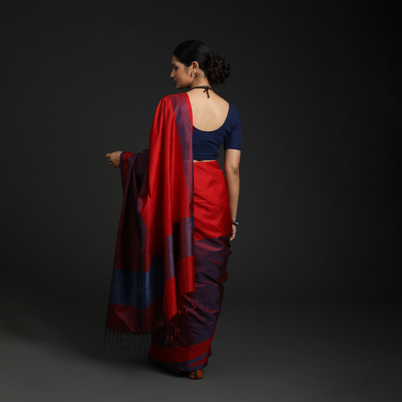 Hosa Aramba Silk - Half Red / Half Blue