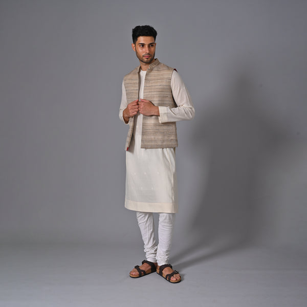 Bandi Jacket - Ghiccha silk Beige