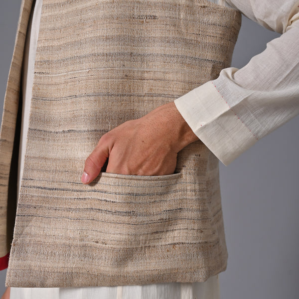 Bandi Jacket - Ghiccha silk Beige