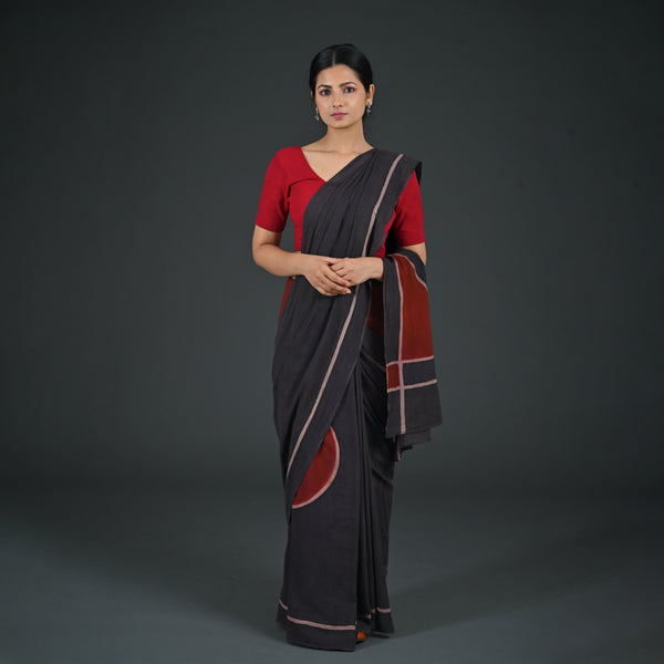 Sikalnayakampet Saree - Red and Black