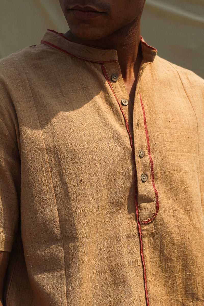 Natural Brown cotton - The Casual Kurta